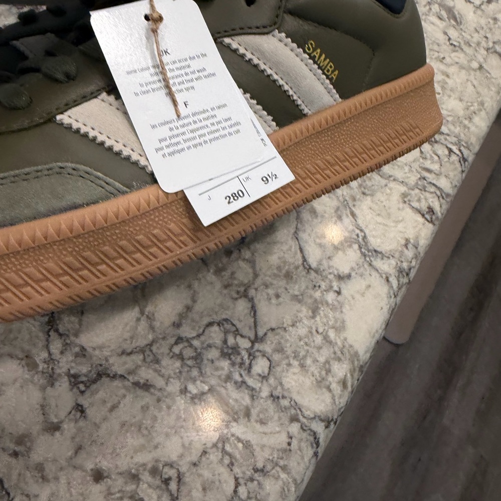 adidas Men’s Olive Green Samba XLG Classic Sneakers men’s size 10 W 11 - Picture 3 of 8